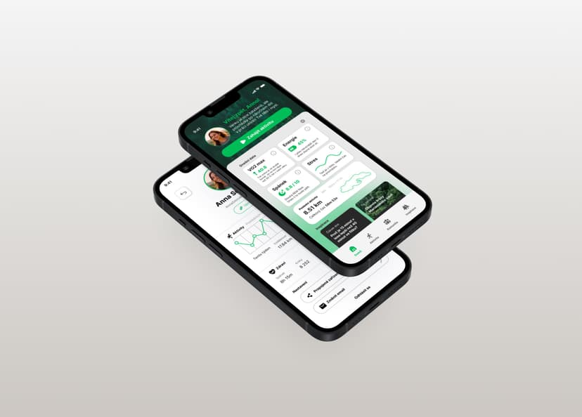 Lagom App náhled rozhraní